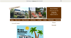 Desktop Screenshot of kema-holidays.de